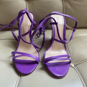 SCHUTZ Vibrant Purple Strappy Heels